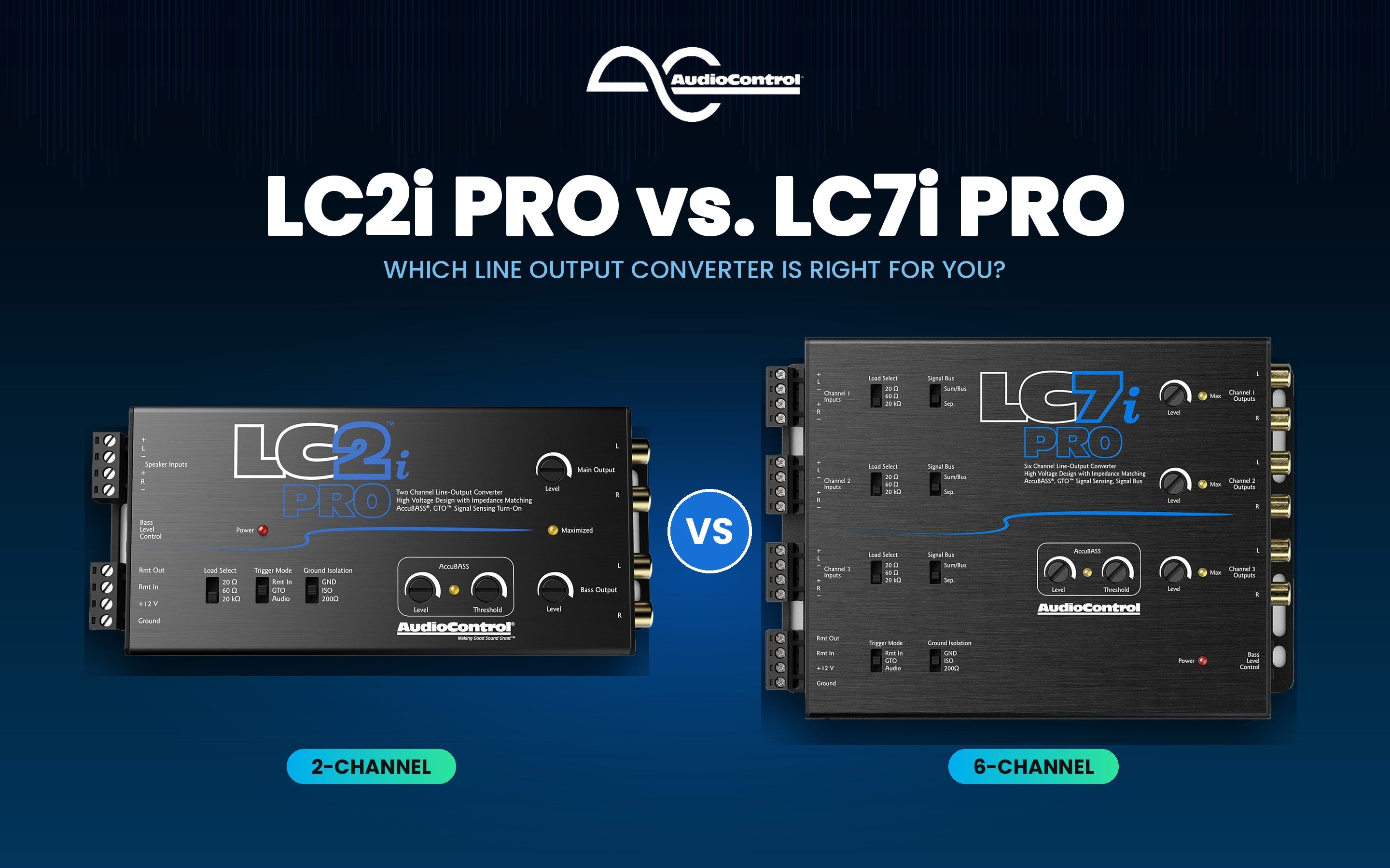 AudioControl LC2i PRO vs. LC7i PRO: Which Line Output Converter Is Right for You?
