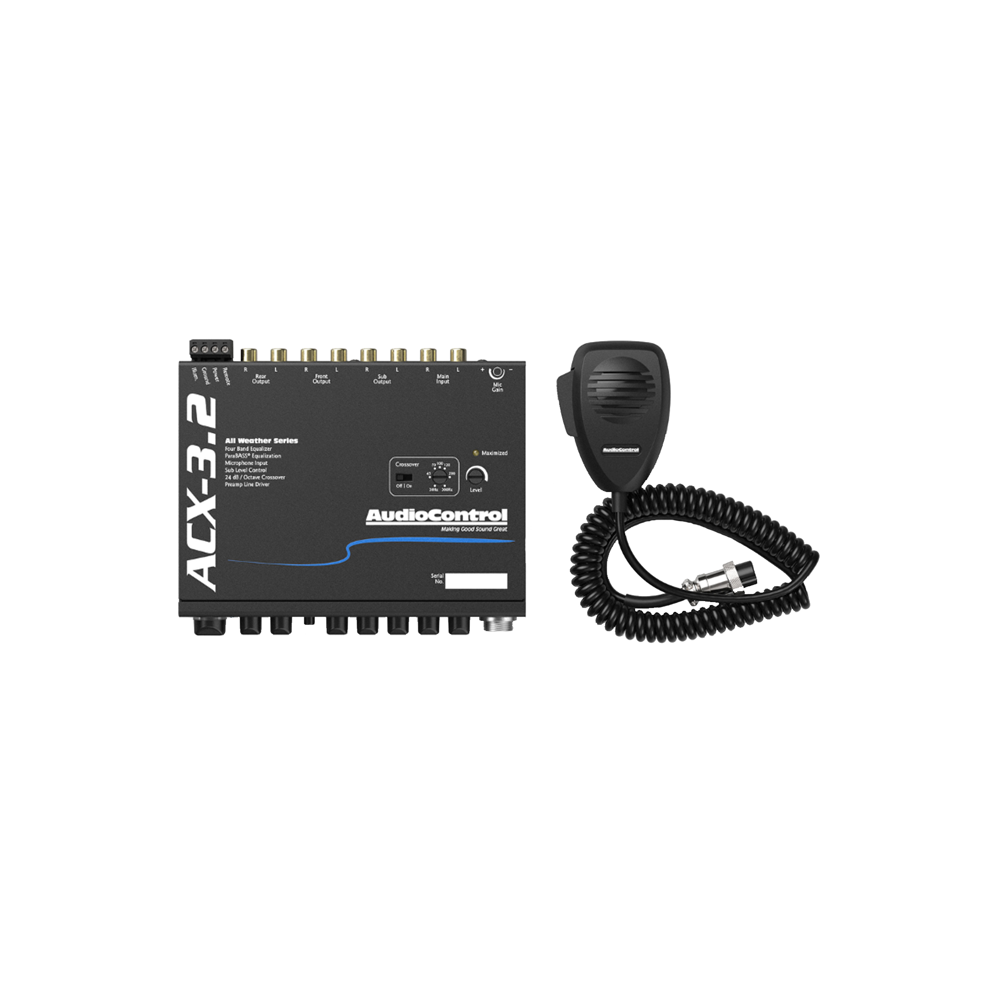 ACX-3.2 All-Weather Equalizer & Crossover with Paging Mic