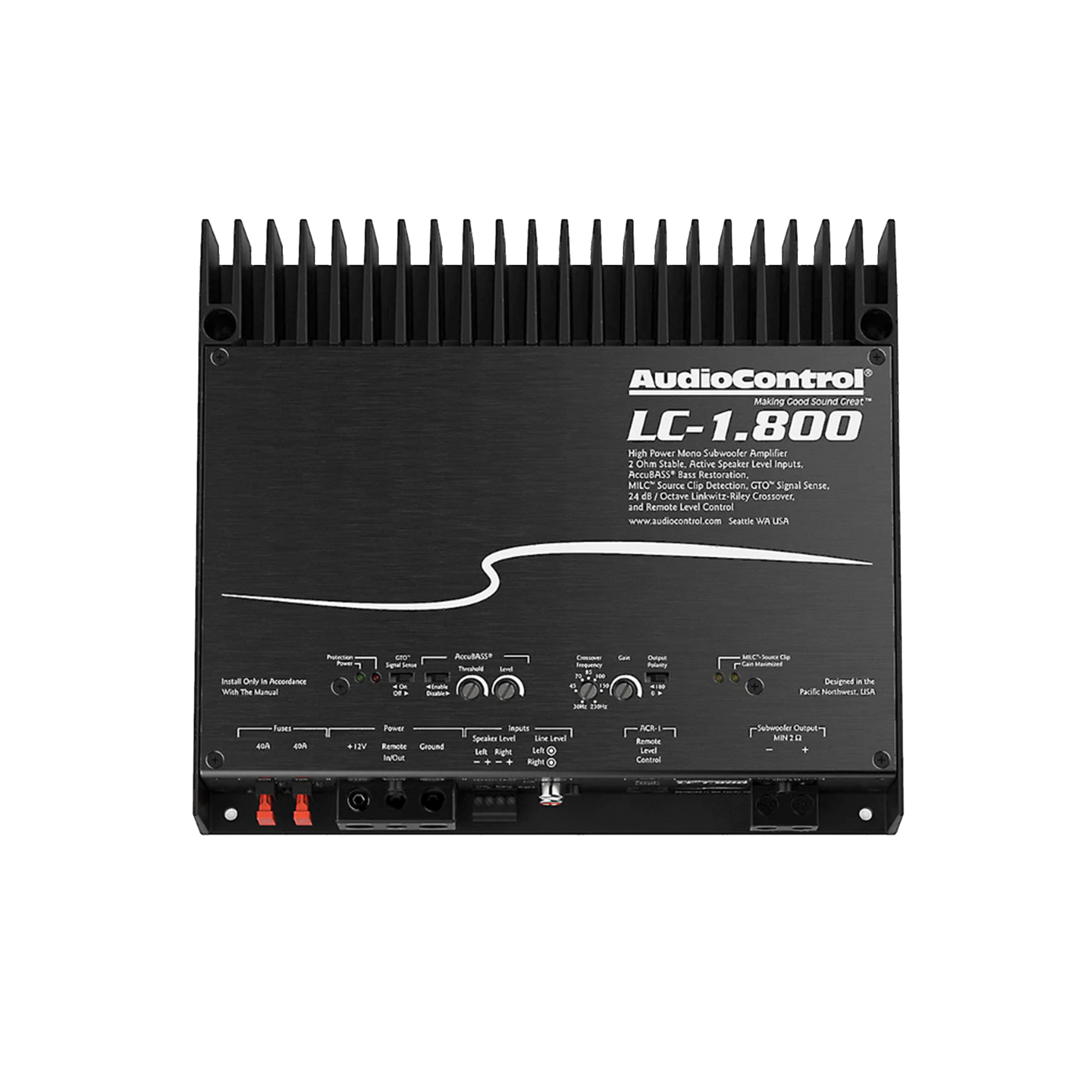 LC-1.800 High-Power Monoblock Amplifier w/AccuBASS