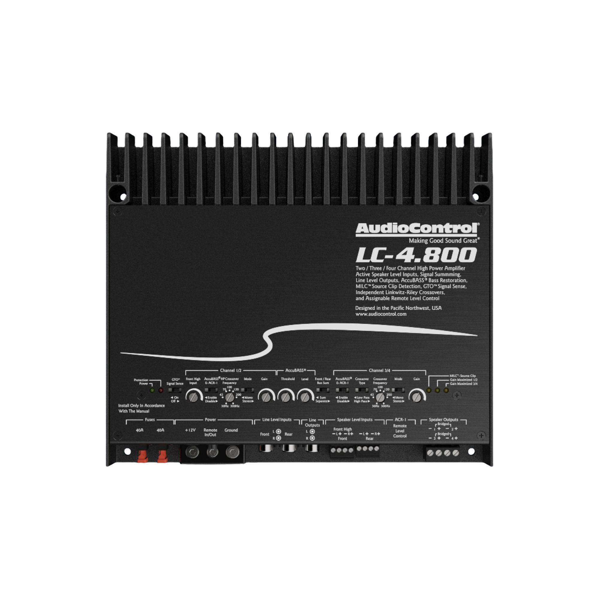 LC-4.800 High-Power 4-Channel Amplifier w/AccuBASS