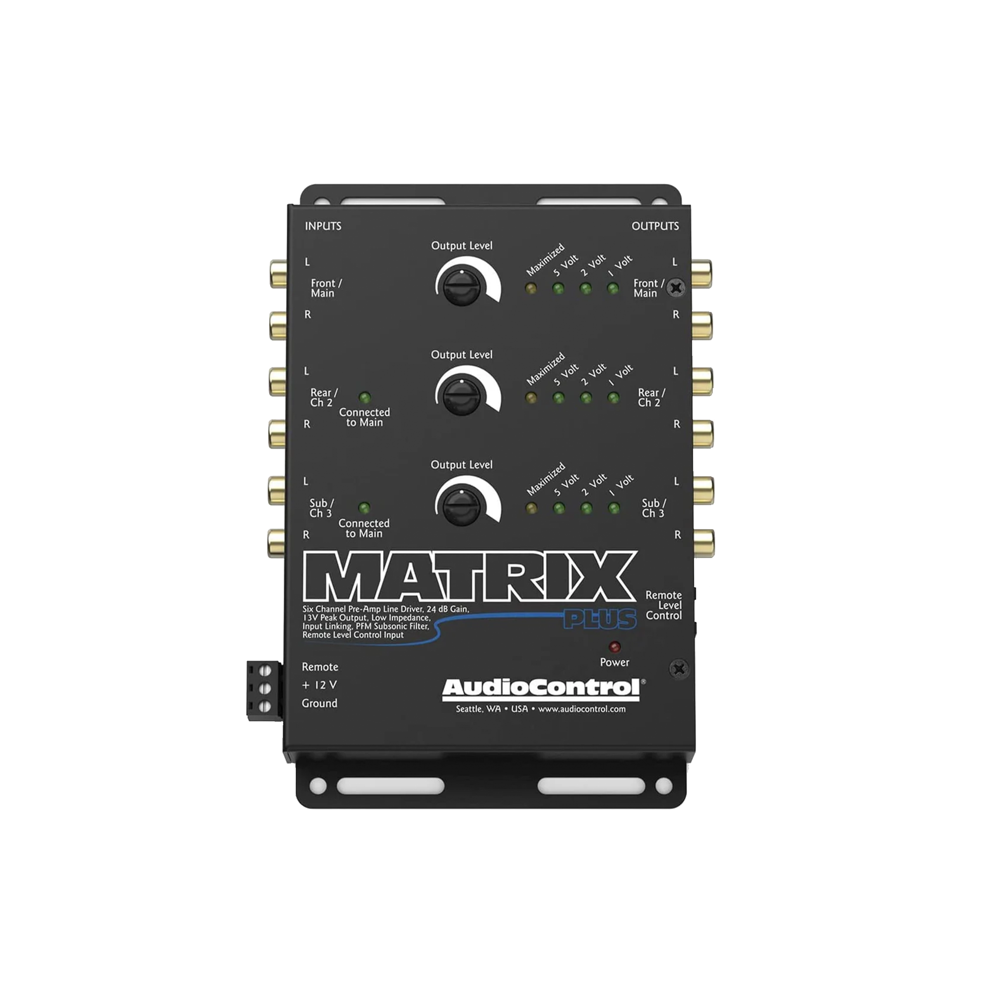 オーディオコントロール MATRIX PLUS Amazon.com: AudioControl Matrix Plus Black Six Channel Line Driver