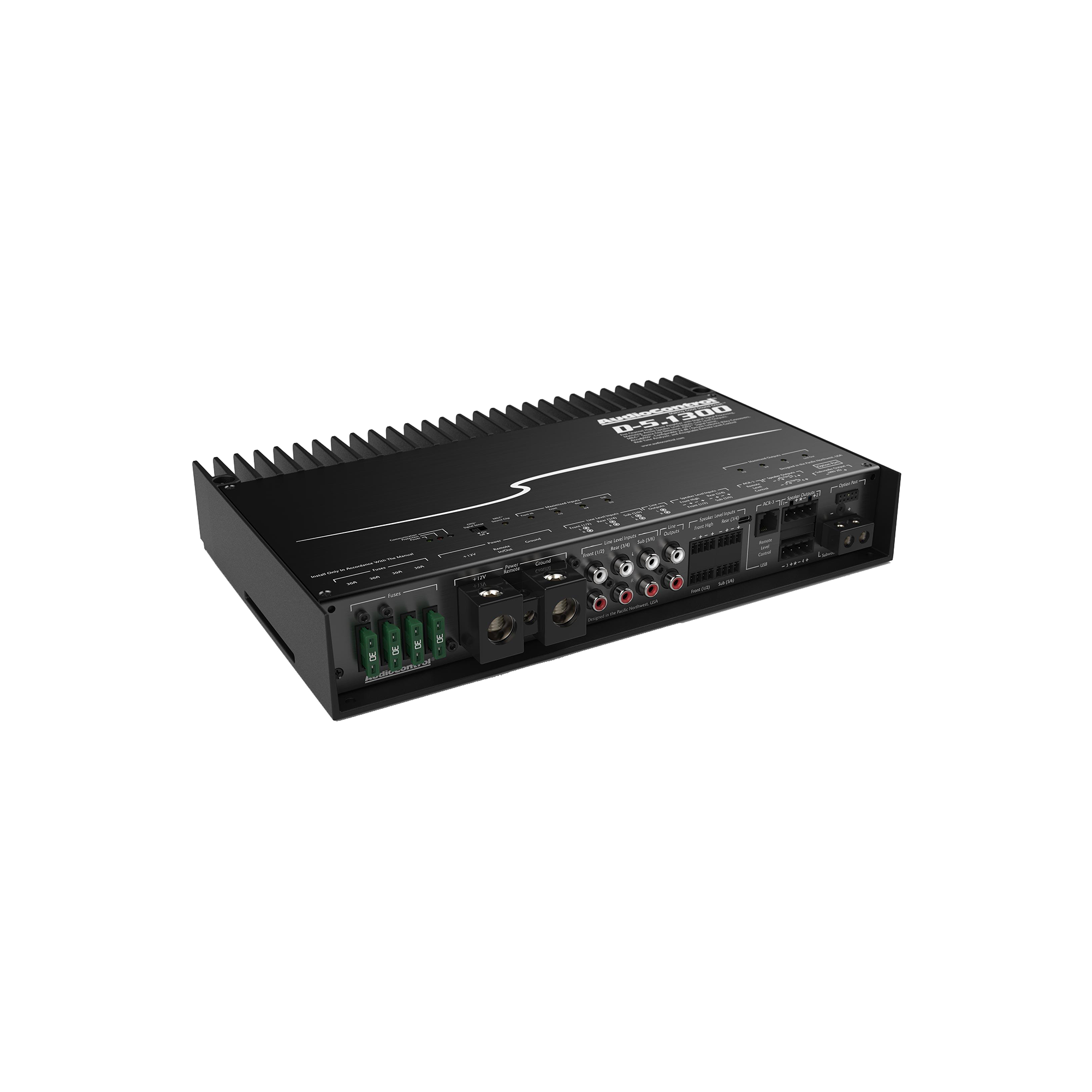 D-5.1300 High-Power 5-Channel DSP Matrix Amplifier w/AccuBass