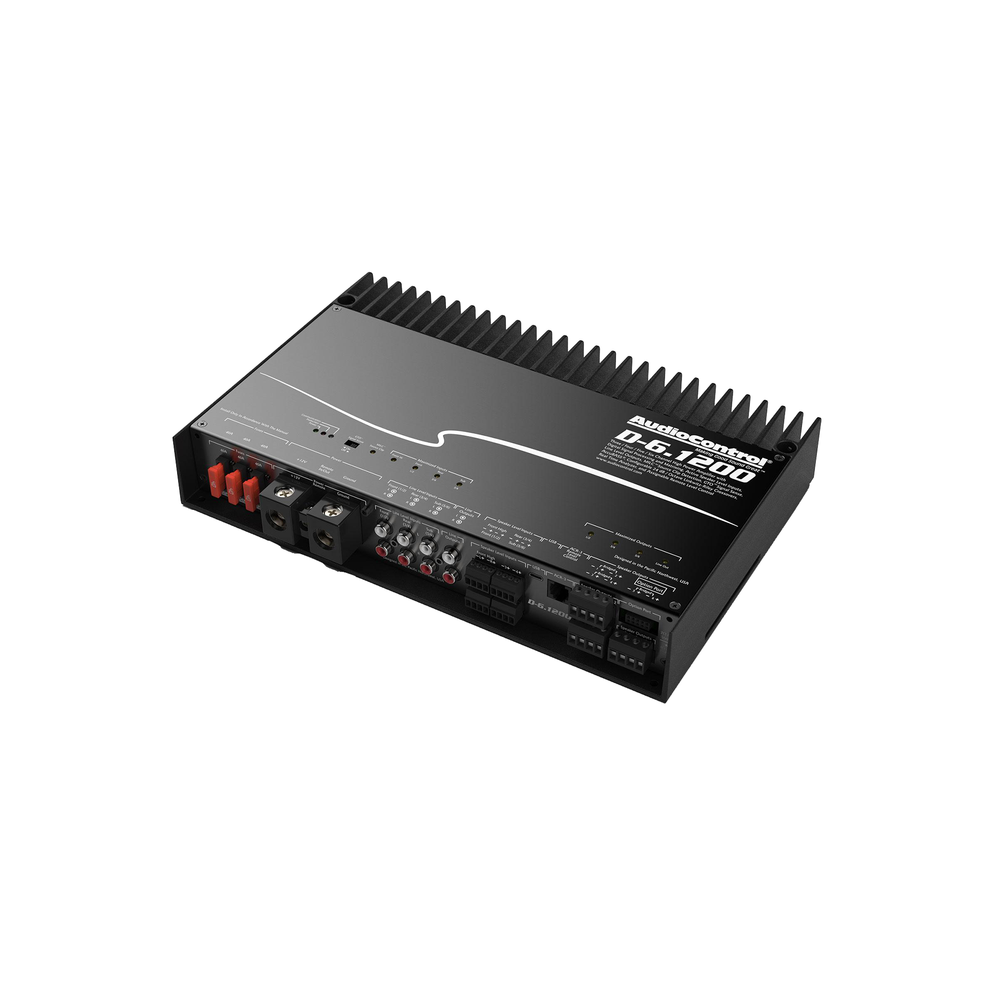 D-6.1200 High-Power 6-Channel DSP Matrix Amplifier w/AccuBASS