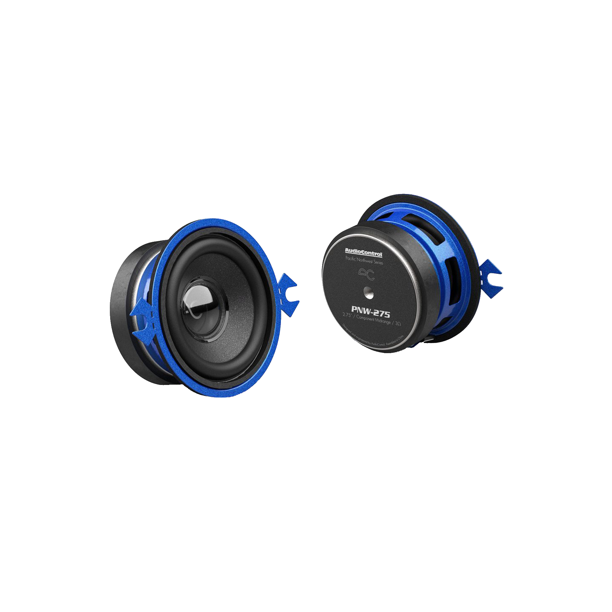 PNW-275 2.75" Component Midrange Speakers, 25W RMS, 3 Ohms (Pair)