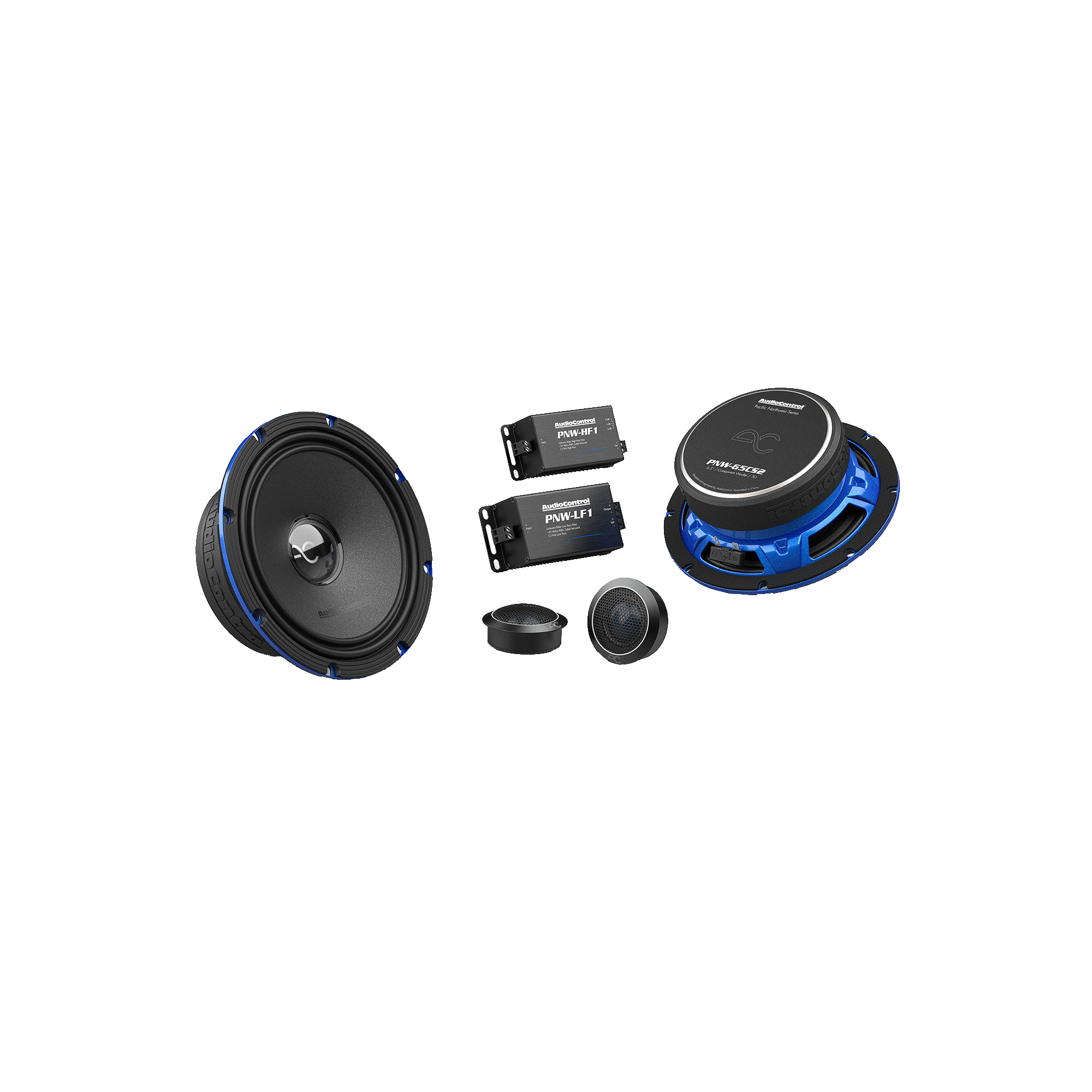 PNW-65CS2 Car Audio Component Speakers, 100W RMS (Pair