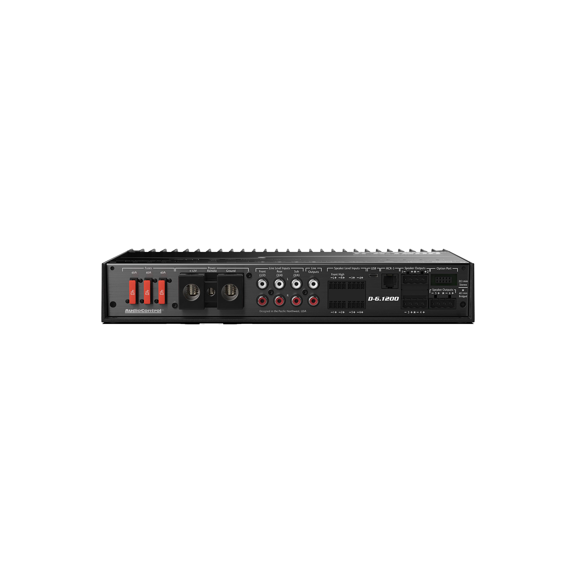 D-6.1200 High-Power 6-Channel DSP Matrix Amplifier w/AccuBASS