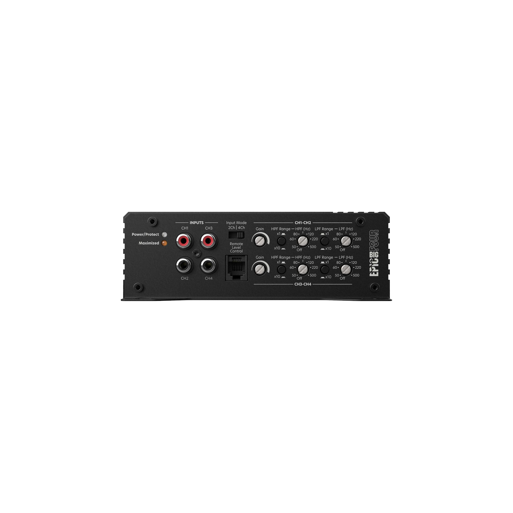 EPICBIGFOUR 4-Channel Amplifier, 1400W RMS