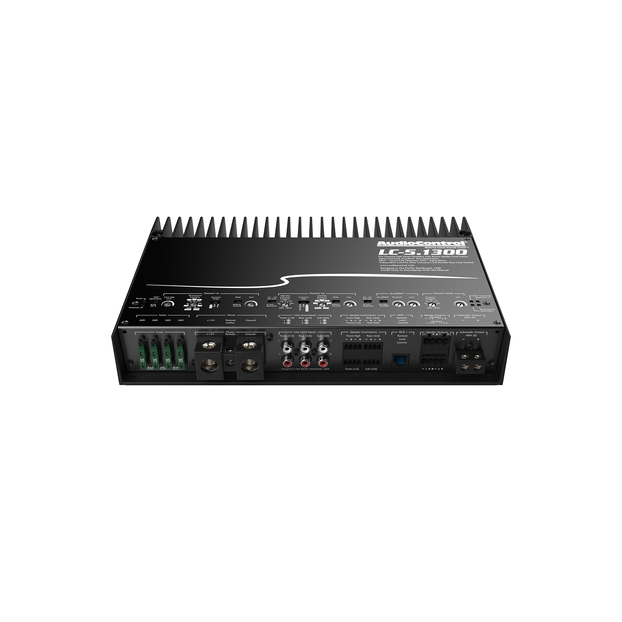 LC-5.1300 High-Power 5-Channel or 3-Channel Amplifier w/AccuBASS