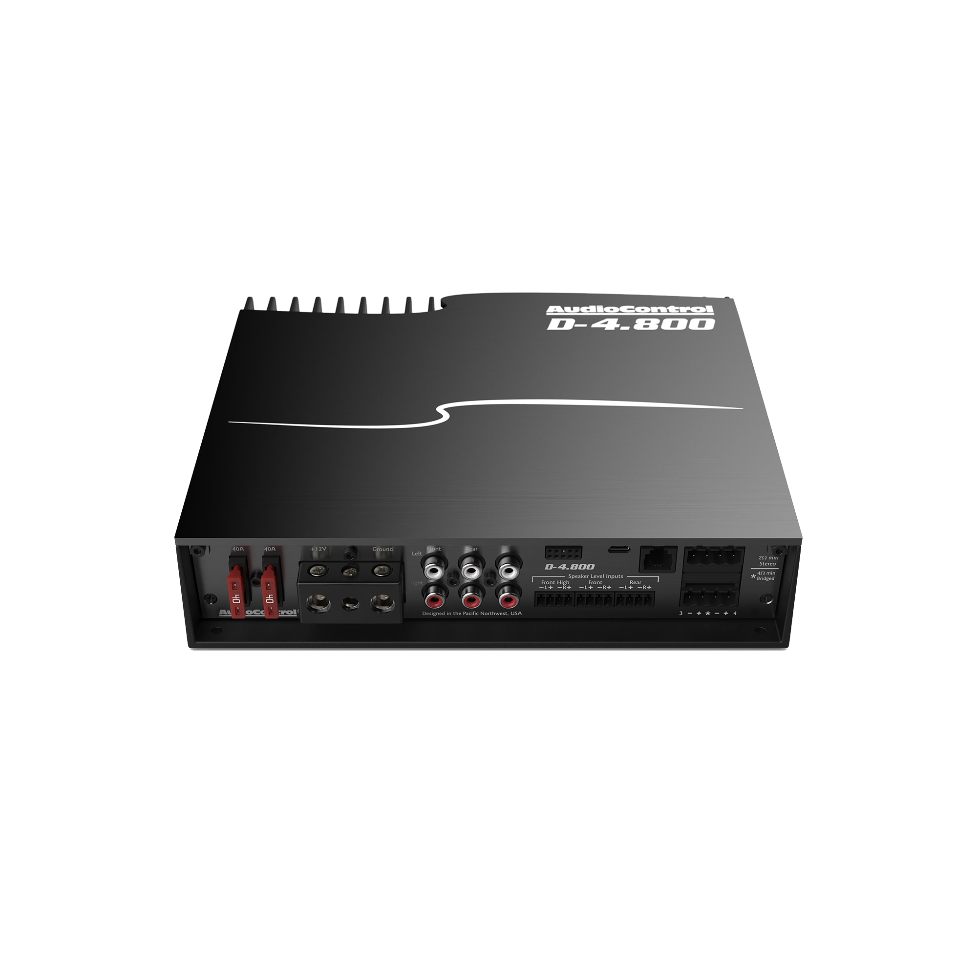 D-4.800 High-Power 4-Channel DSP Matrix Amplifier w/AccuBASS