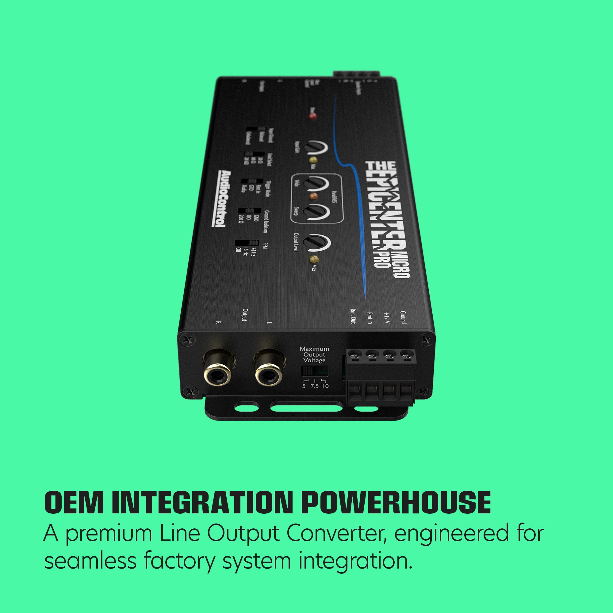 The EPICENTER Micro PRO Bass Restoration Processor & Line Output Converter