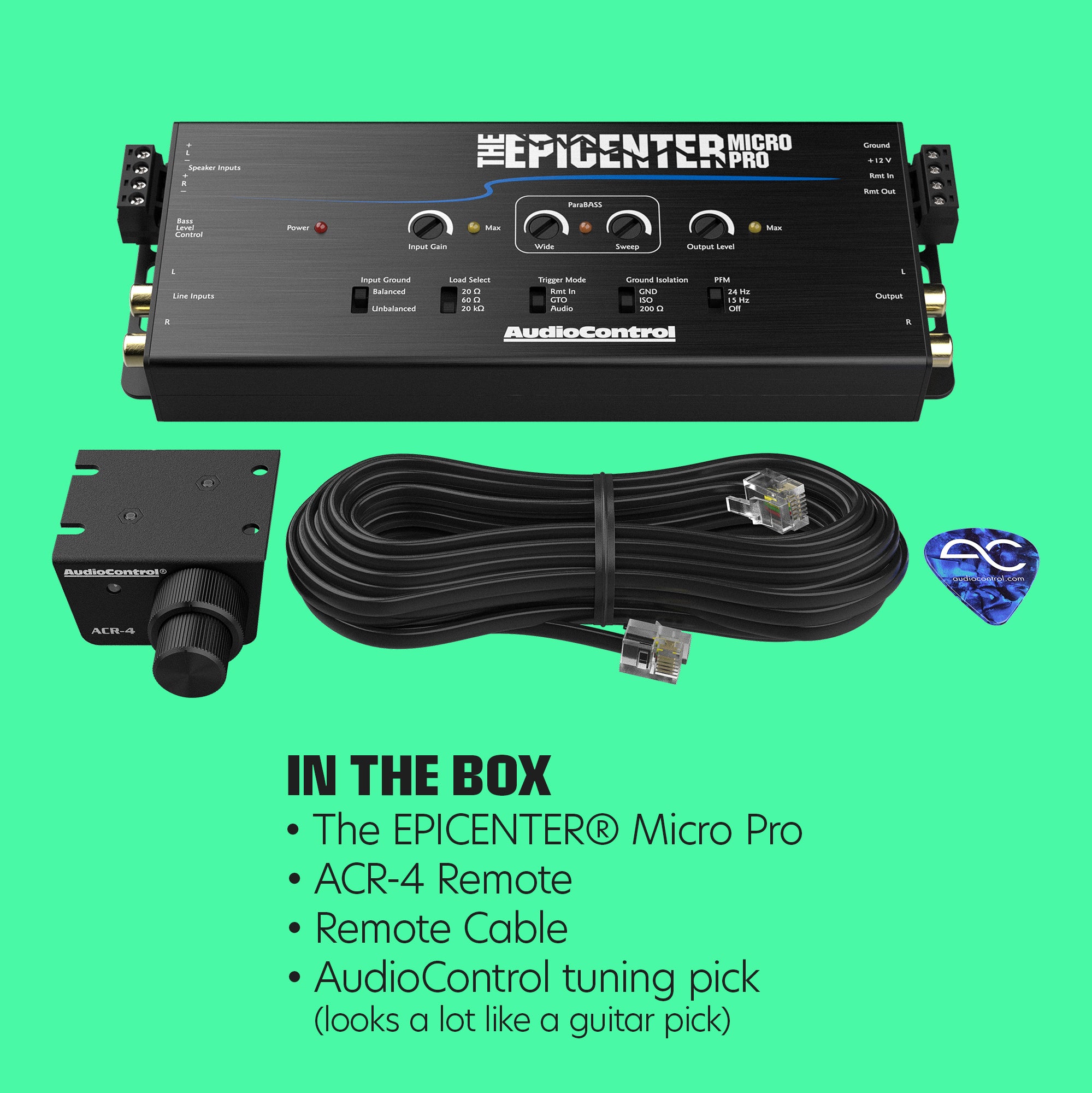 The EPICENTER Micro PRO Bass Restoration Processor & Line Output Converter