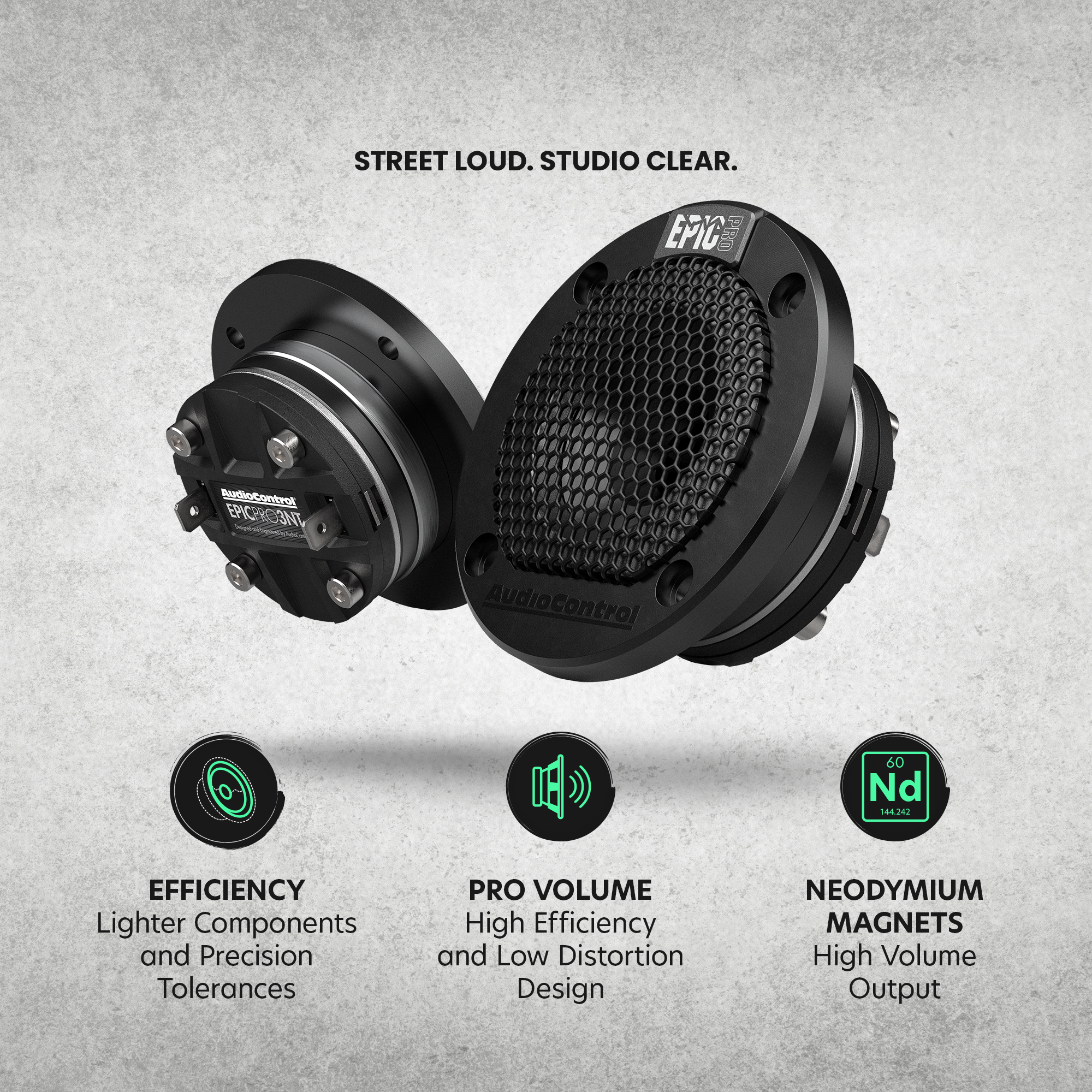 EPICPRO3NT 3" Neodymium Tweeters, 140W RMS, 4 Ohms (Pair)