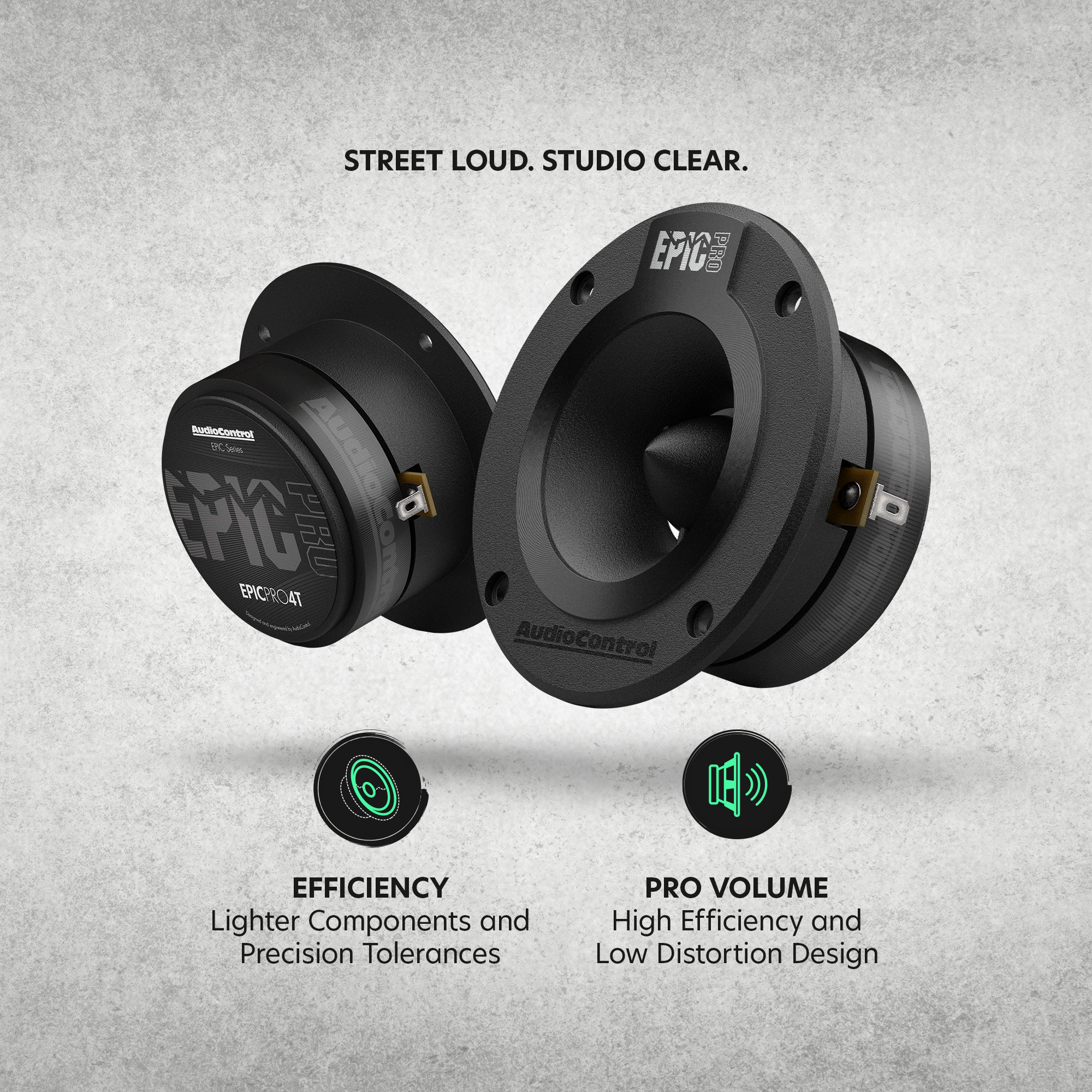 EPICPRO4T 4" Bullet Tweeters, 80W RMS, 4 Ohms (Pair)