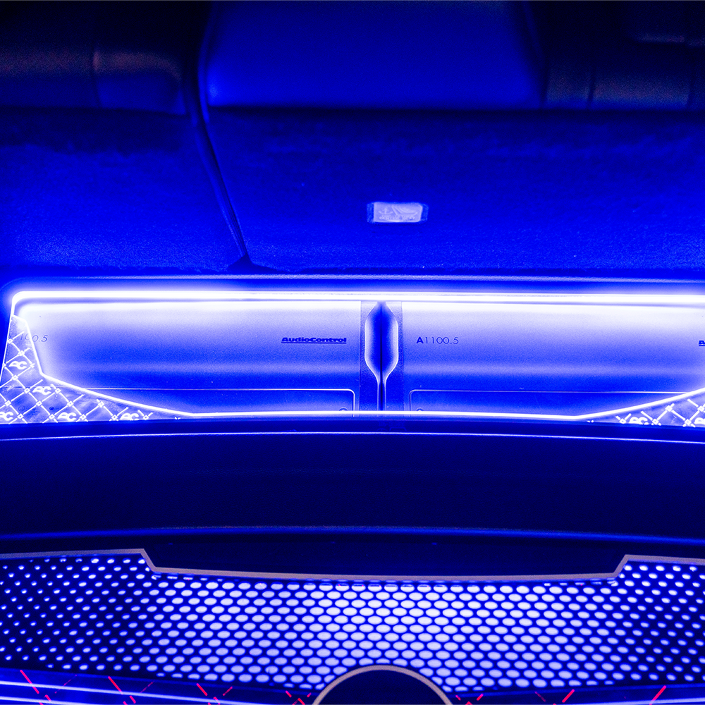 Car audio system with Altitude amplifiers installed