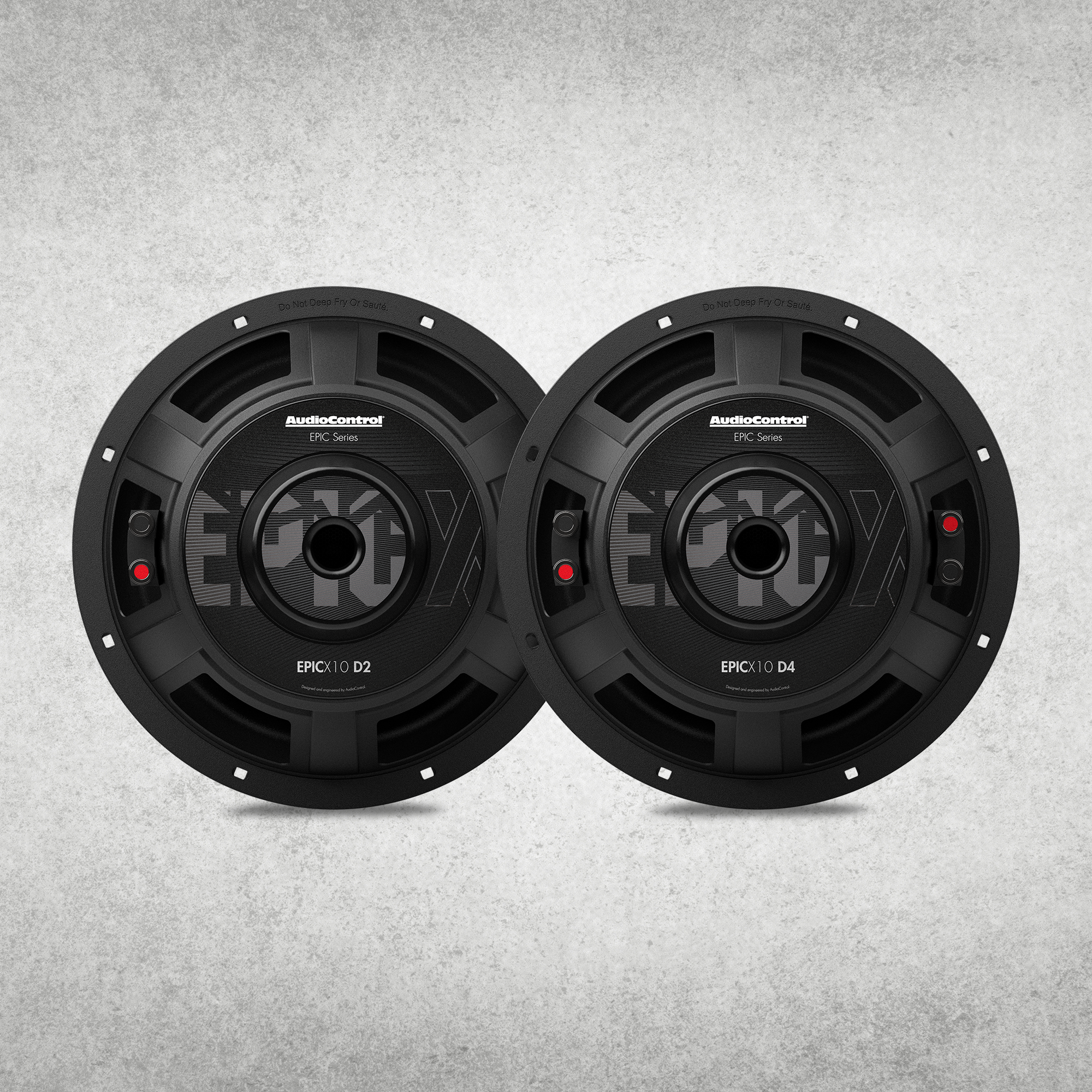 EPICX Series 10" Dual Voice Coil Subwoofer, 500W RMS, Dual 2/4 Ohms