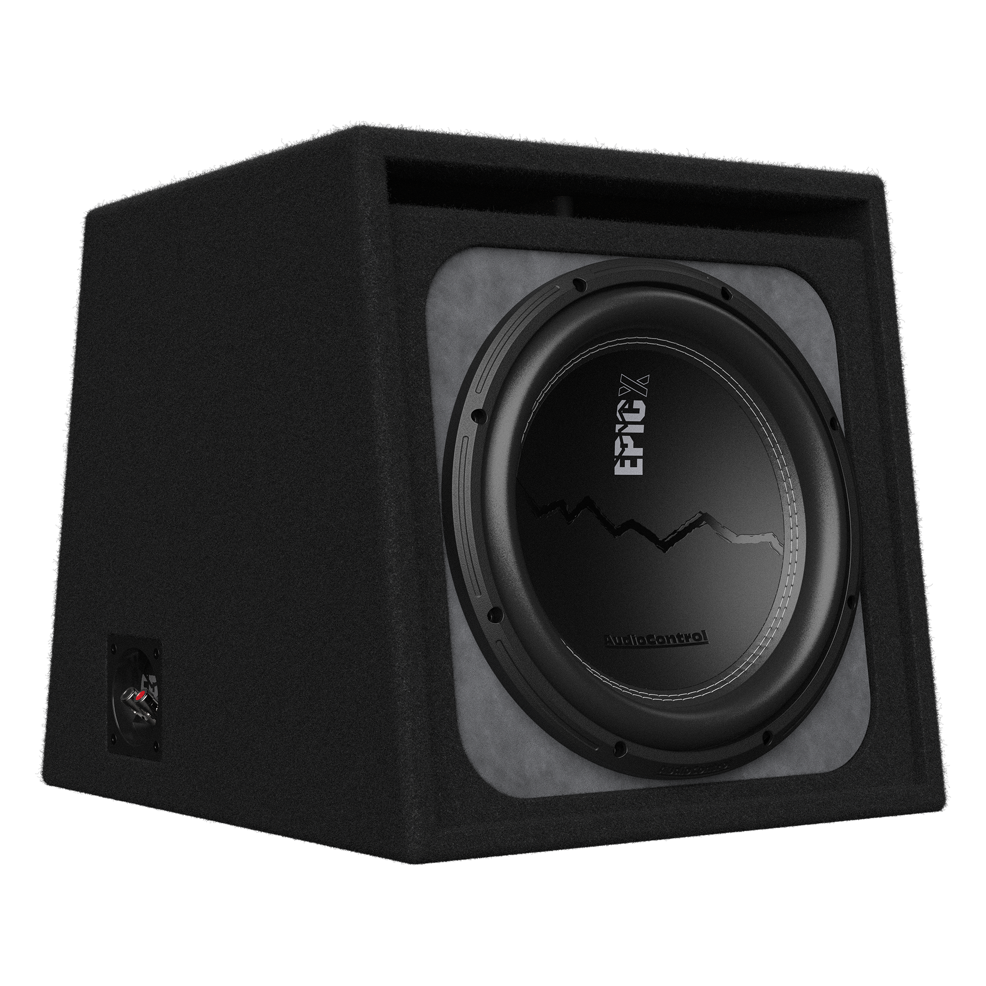 EPICX Series Loaded Vented Car Subwoofer Enclosure, 400W/500W RMS EPICX Series Loaded Vented Car Subwoofer Enclosure, 400W/500W RMS