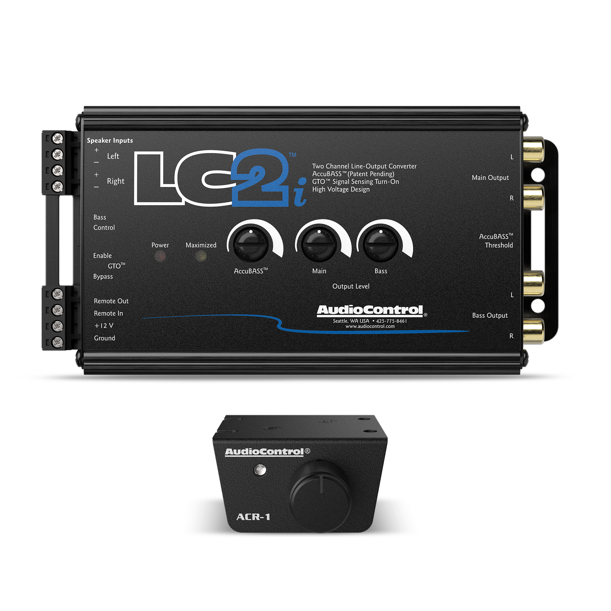 AudioControl LC2i アクティブサブウーファー用ライン出力変換器 LC2i 2-Channel Line Output Converter w/AccuBASS & ACR-1 Remote