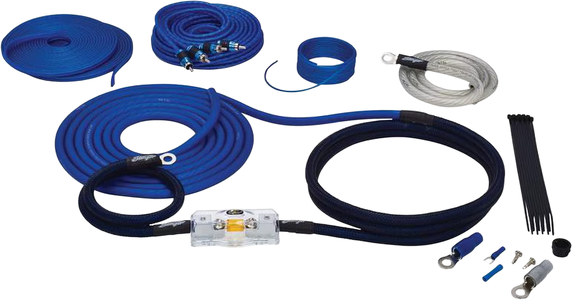 SK6641 - 4 Gauge 6000 Series Complete Amplifier Wiring Kit with RCA Cables