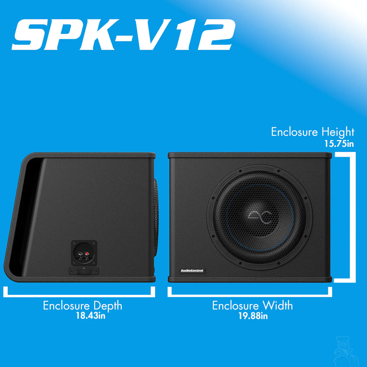 Spike Series Vented Subwoofer Enclosure, 350W/500W RMS | 8" 10" 12"