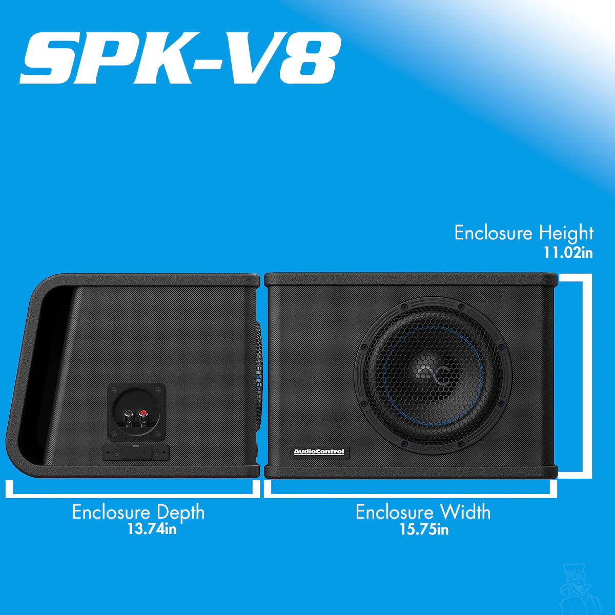 Spike Series Vented Subwoofer Enclosure, 350W/500W RMS | 8" 10" 12"