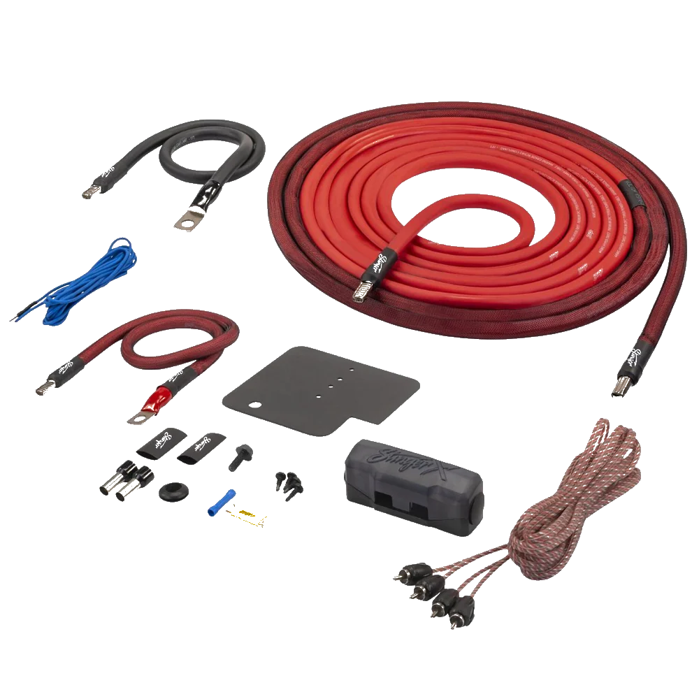 Stinger STXKJW8 Jeep Wrangler JK/JL (2007-22)/Gladiator JT (2020-23) 8GA Amp Wiring Kit