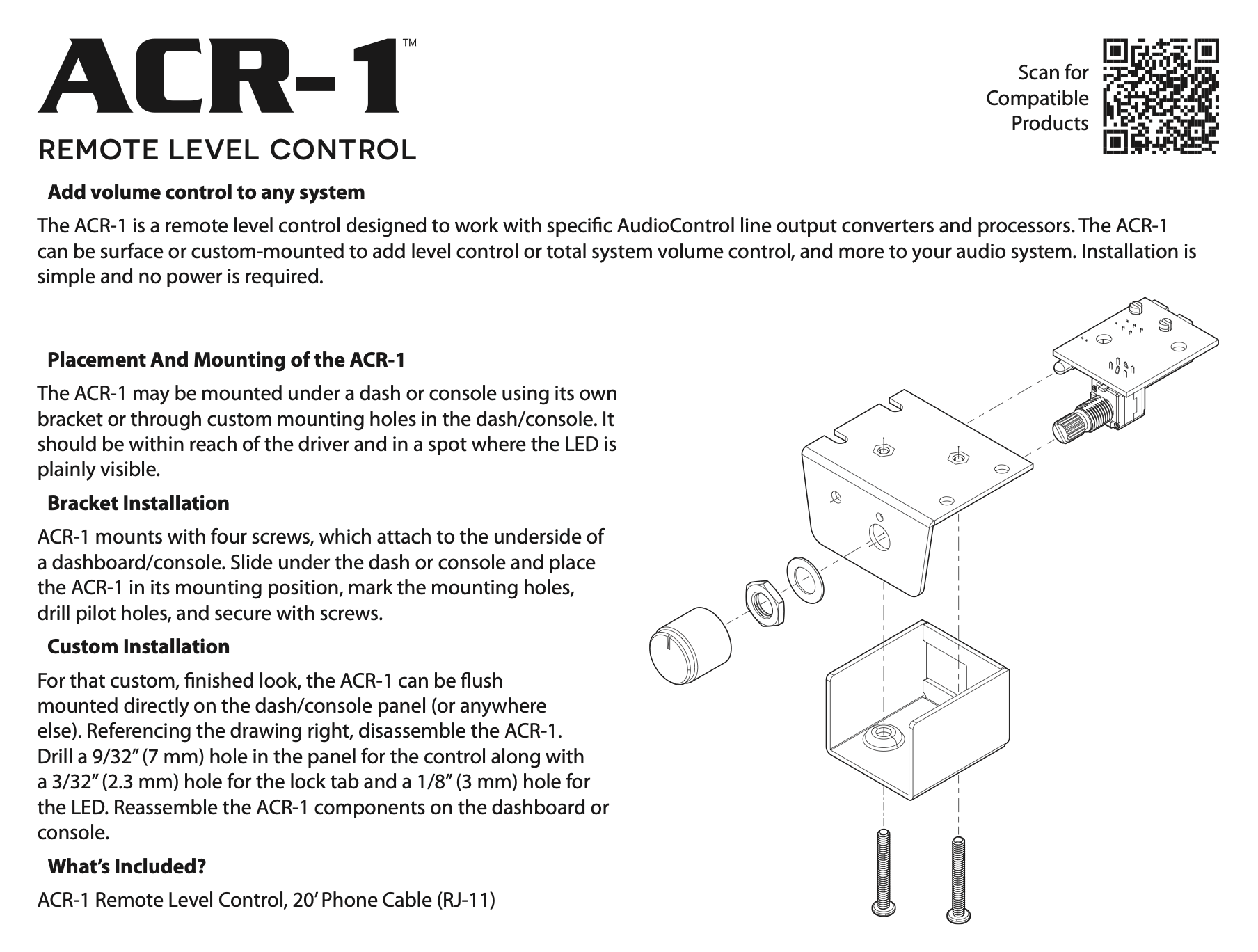 ACR-1 Dash Remote