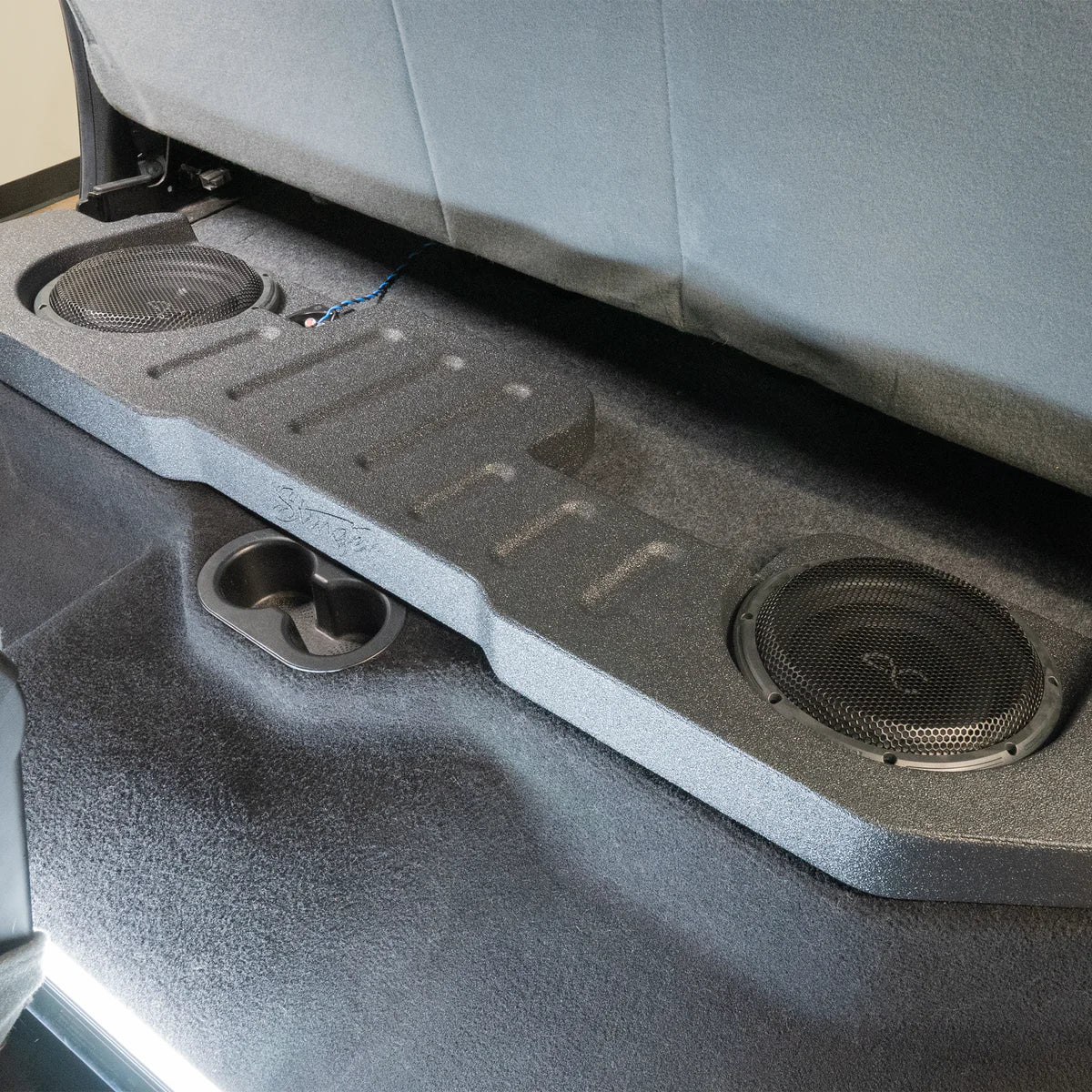 TXRM02D10 RAM Truck (2002-2025) Under Seat Dual 10" Sealed Loaded Subwoofer Enclosure