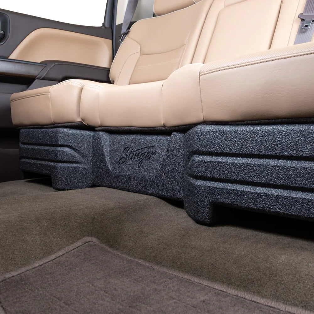 TXGM14D10 Chevy Silverado/GMC Sierra 1500 (2014-18) | 2500/3500 (2014-19) Under Seat Dual 10" Sealed Loaded Subwoofer Enclosure
