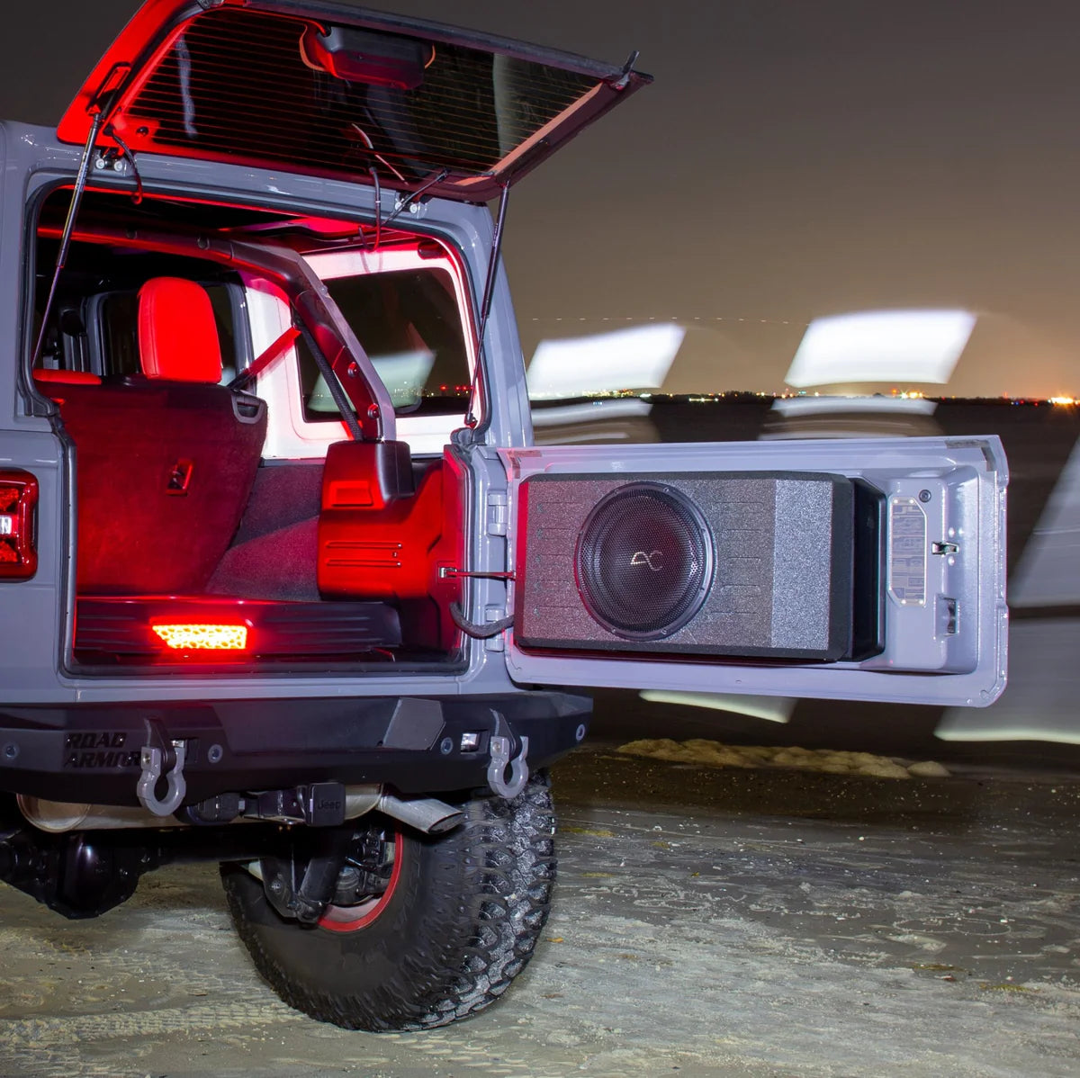 TXJWB12 Jeep Wrangler JK/JL (2007-23) 12" Swing Gate Loaded Sealed Subwoofer Enclosure