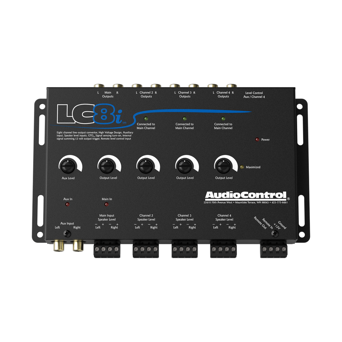 AudioControl LC8i 8チャンネルライン出力コンバーター lc8i-top-masked.png?v=